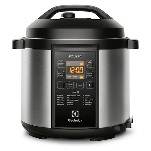 Panela de Pressão Elétrica Electrolux 6L Preta Experience por Rita Lobo PCC20